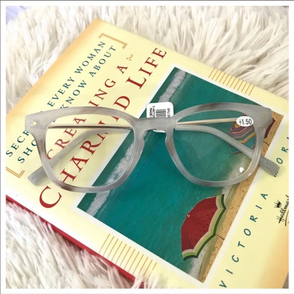 !!!SOLD!!! Loft grey reading glasses. 2.5